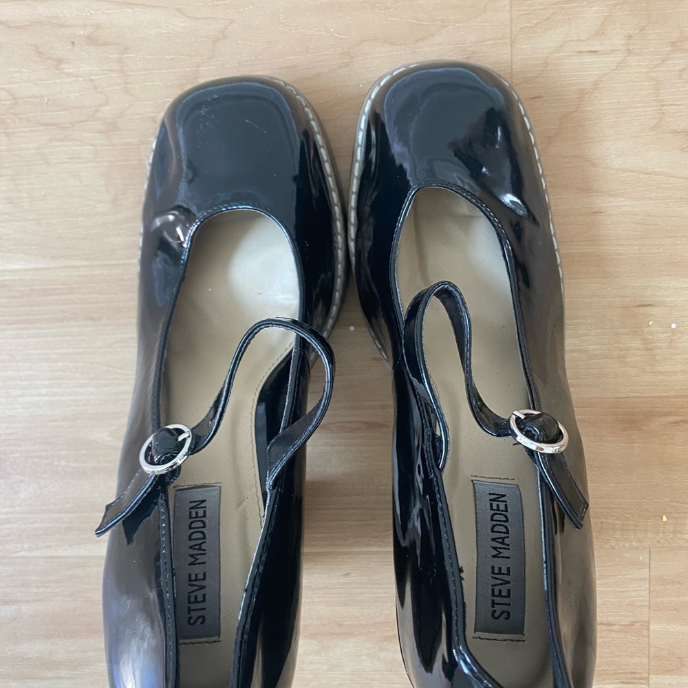 Steve Madden Women's Mary Jane Heels Patent Leather Size 9.5 - Picture 4 of 8
